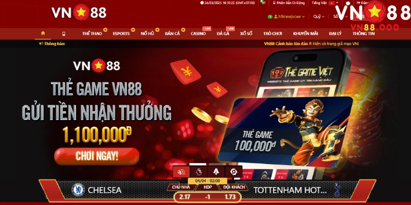 Máy chủ của nhà cái VN88 đặt ở Philippines